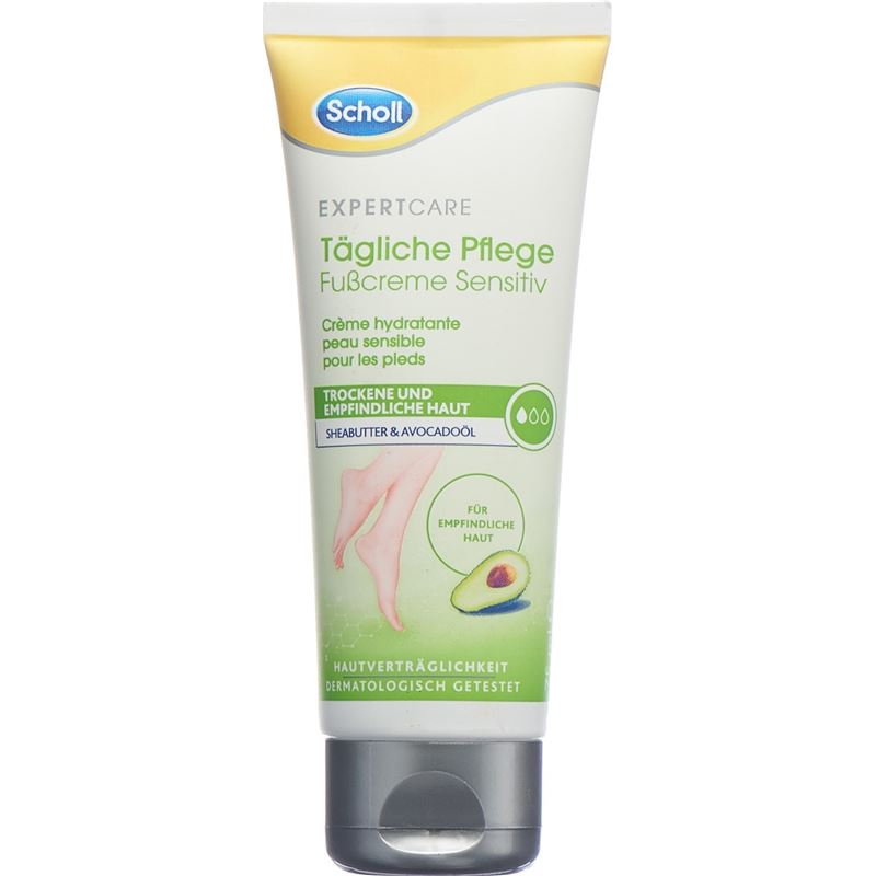 SCHOLL Tägliche Pflege Fusscreme Sensitiv Tb 75 ml