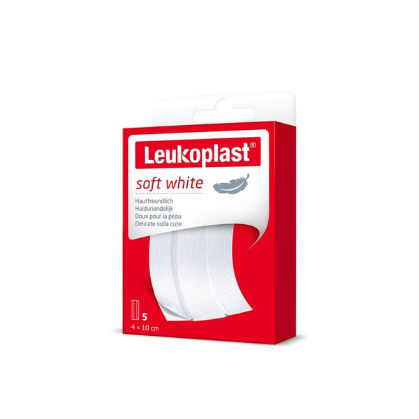 LEUKOPLAST soft white 4x10cm 5 Stk