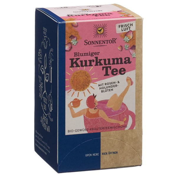 SONNENTOR blumiger Kurkuma Tee BIO Btl 18 Stk