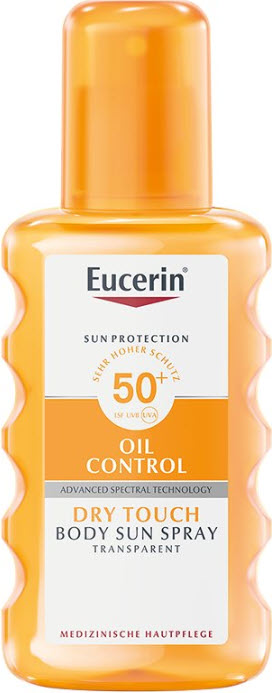 EUCERIN SUN Body Oil Cont Dry T tr LSF50+ 200 ml