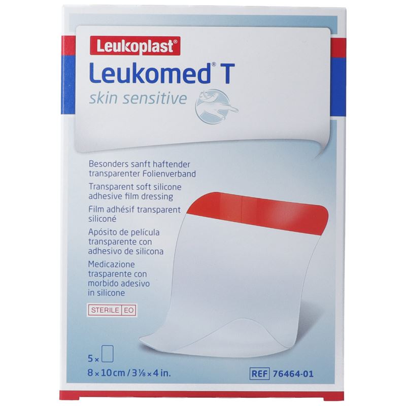 LEUKOMED T skin sensitive 8x10cm 5 Stk