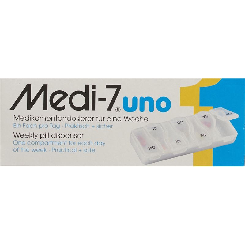 SAHAG Medi-7 Uno Medidosierer 7 Tage 1 Fach we  D