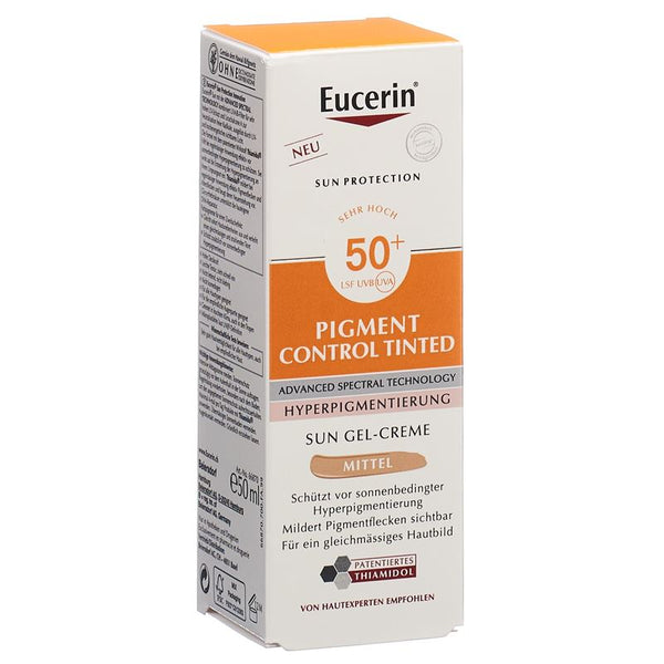 EUCERIN SUN Fa Pig Con Gel-Cr me LSF50+ 50 ml