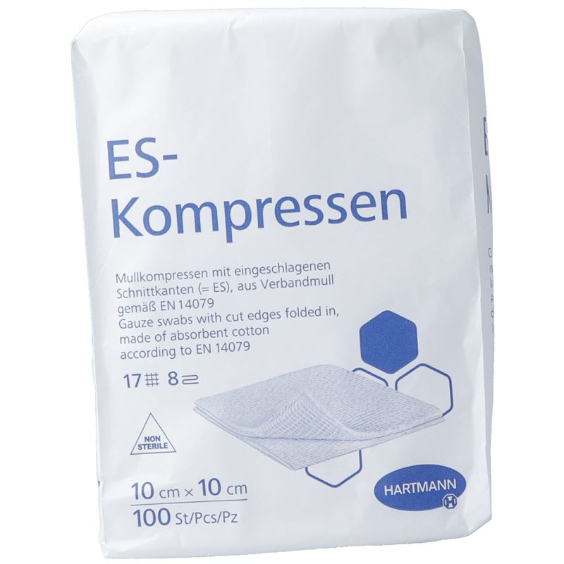 HARTMANN ES-Kompresse 10x10cm 8f unst 100 Stk