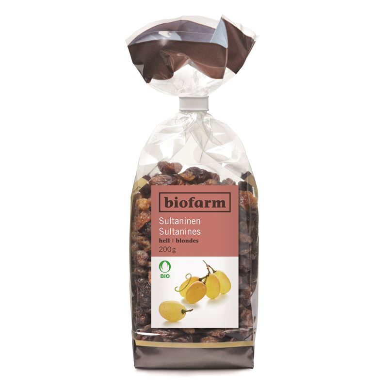 BIOFARM Sultaninen hell Knospe Btl 200 g