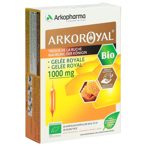 ARKOROYAL Gelée Royale 1000 mg Bio Trinkamp 20 Stk