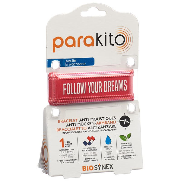 PARAKITO Armband Erwachsene Follow Dreams fuchsia