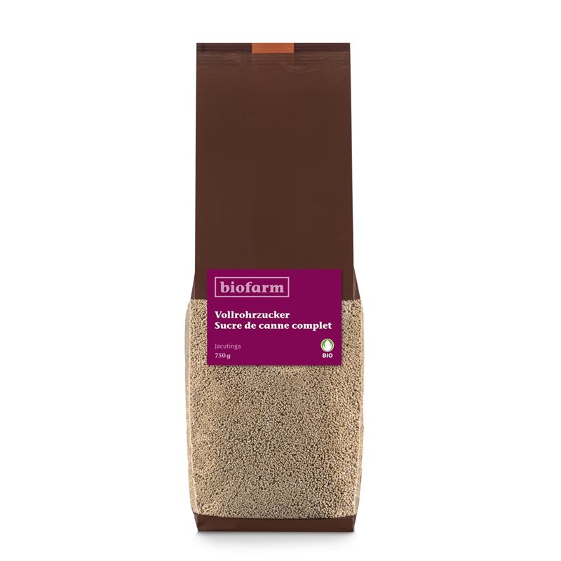 BIOFARM Vollrohrzucker Knospe Jacutinga 750 g