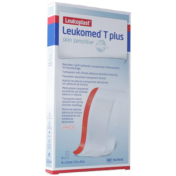 LEUKOMED T plus skin sensitive 8x15cm 5 Stk