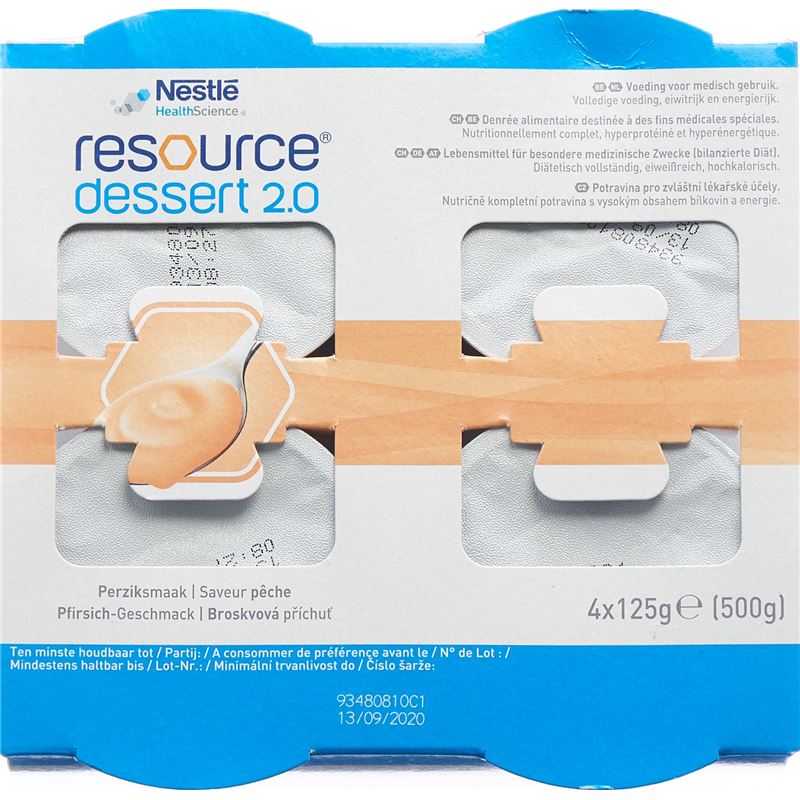 RESOURCE Dessert 2.0 Pfirsich 4 Cup 125 g