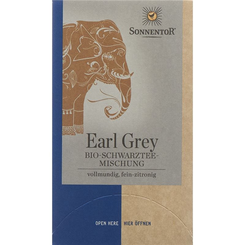 SONNENTOR Schwarztee Earl Grey BIO Btl 18 Stk