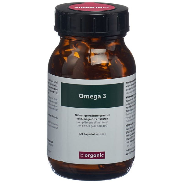 BIORGANIC Omega-3 Kaps F/D Glas 100 Stk