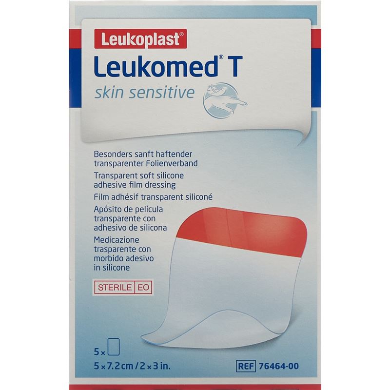 LEUKOMED T skin sensitive 5x7.5cm 5 Stk