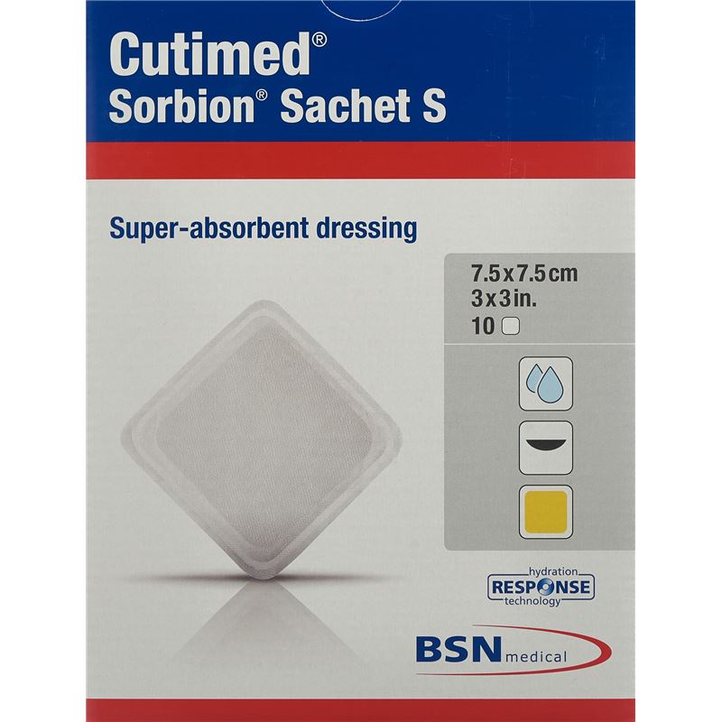 CUTIMED Sorbion Sachet S 7.5x7.5cm 10 Stk