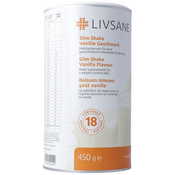 LIVSANE Slim Shake Vanille Geschmack 450 g