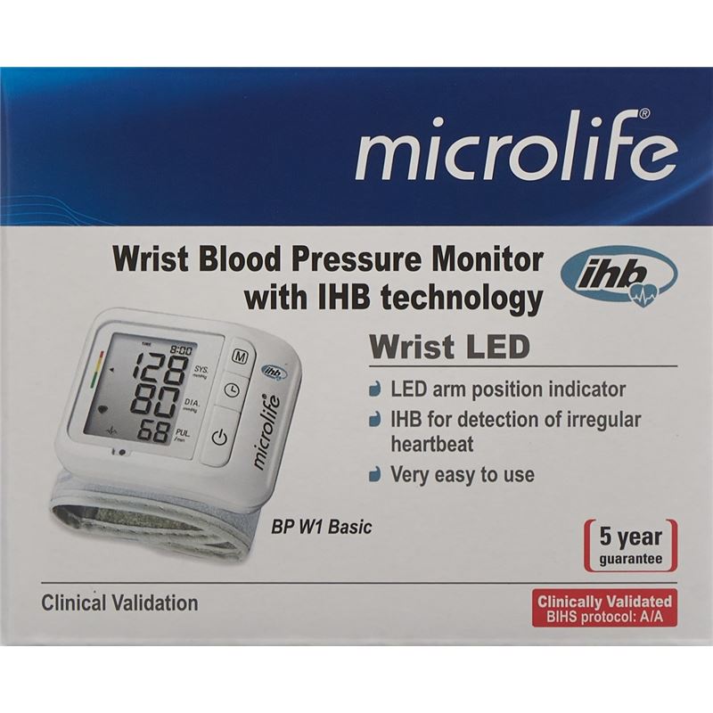 MICROLIFE Blutdruckmessgerät Handgelenk BP W1 bas