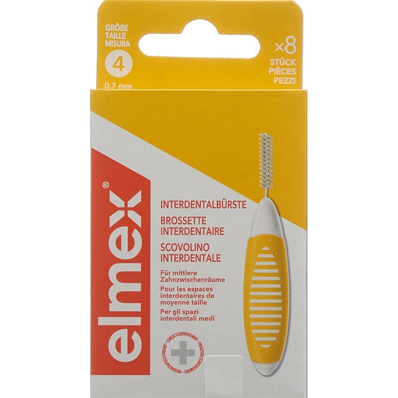 ELMEX Interdentalbürsten 0.7mm gelb 8 Stk