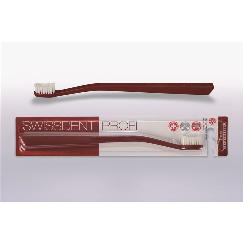 SWISSDENT Whitening Zahnbürste rot soft
