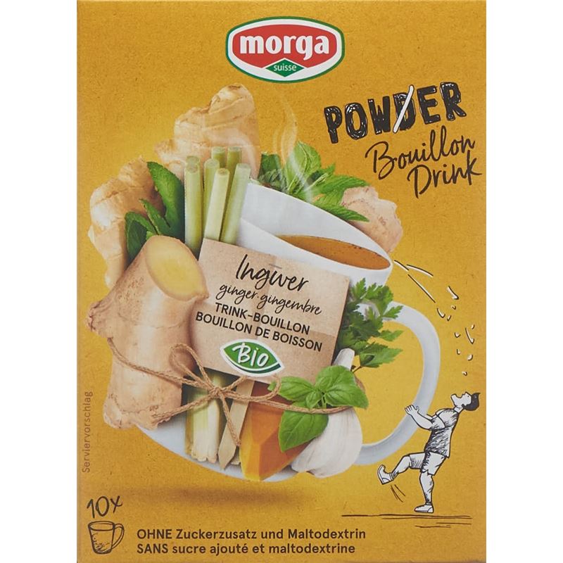 MORGA PowerPowder BouillonDri Ingw Bio 10 Btl 4 g