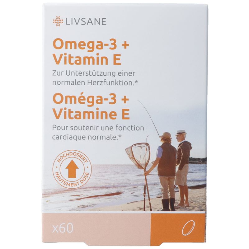 LIVSANE Omega-3 + Vitamin E Kaps 60 Stk
