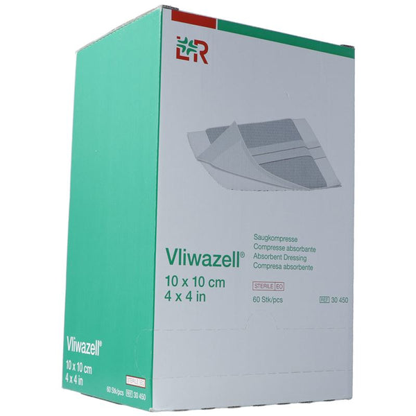 VLIWAZELL Saugkompresse 10x10cm steril 60 Stk