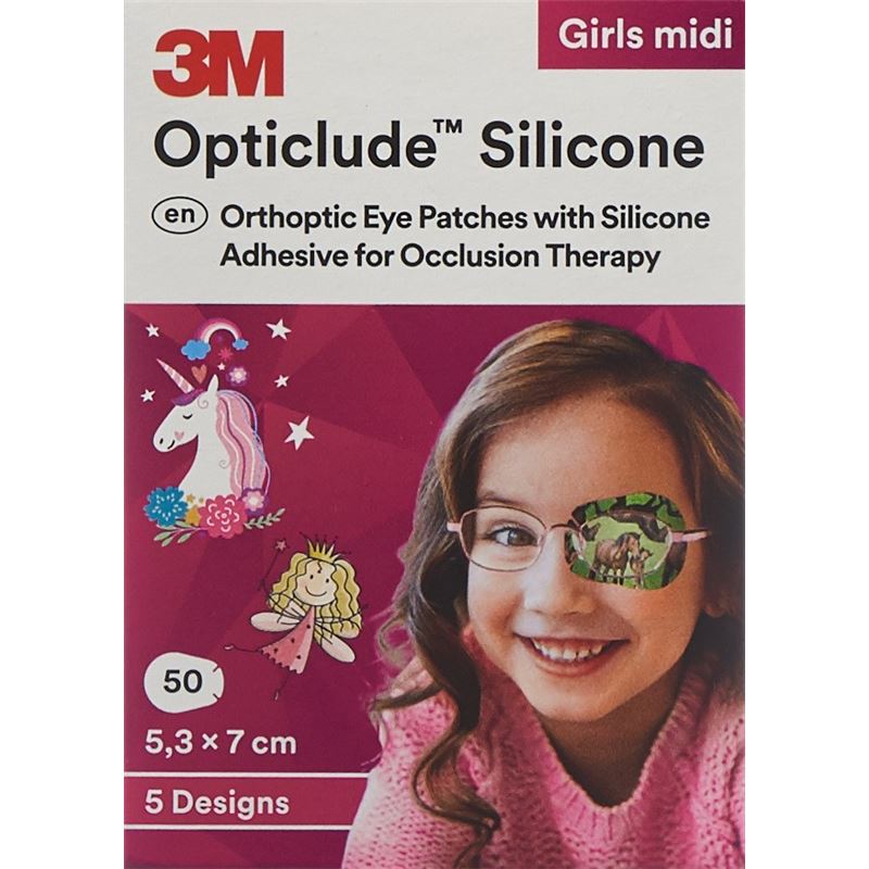 3M OPTICLUDE Sil Augenv 5.3x7cm Midi Gi (n) 50 Stk