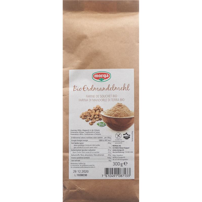 MORGA Erdmandelmehl Bio glutenfrei Btl 300 g