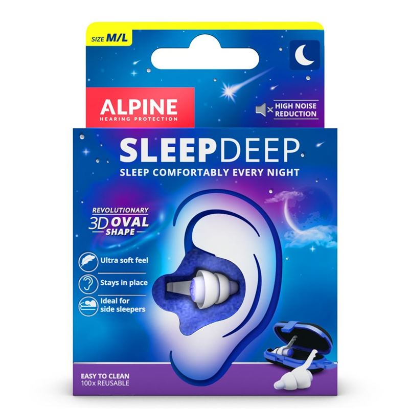 ALPINE Gehörschutzstöpsel SleepDeep 1 Paar