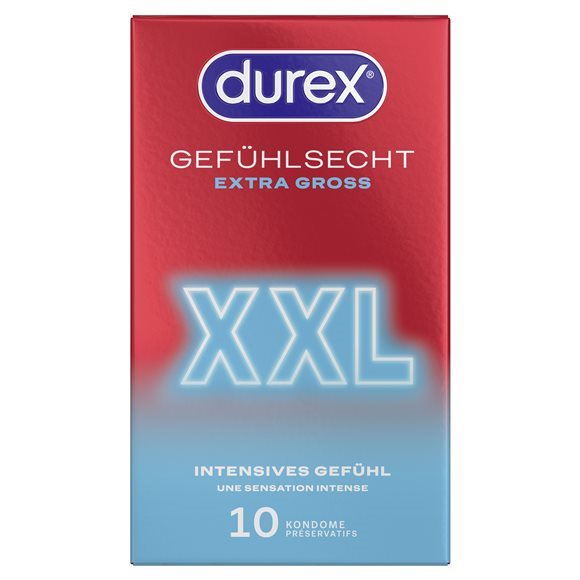 DUREX Gefühlsecht XXL Präservativ 10 Stk