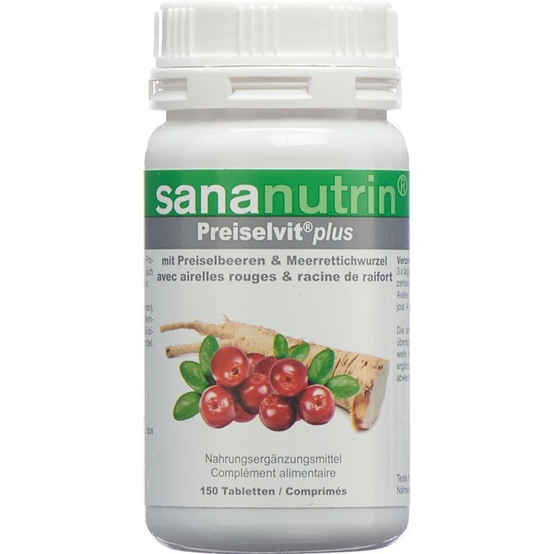 SANANUTRIN Preiselvit plus Tabl Ds 150 Stk