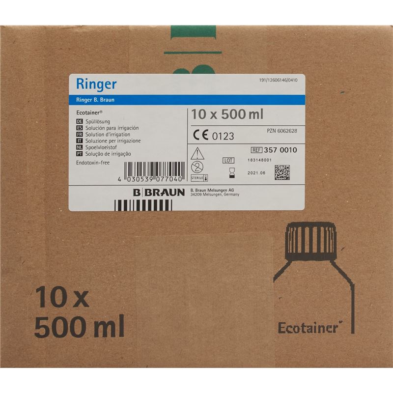 RINGER B. Braun Spül Lös 500ml Ecotainer 10 Stk