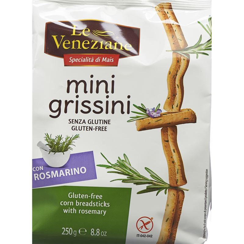 LE VENEZIANE Mini grissini Rosmarin glutenf 250 g