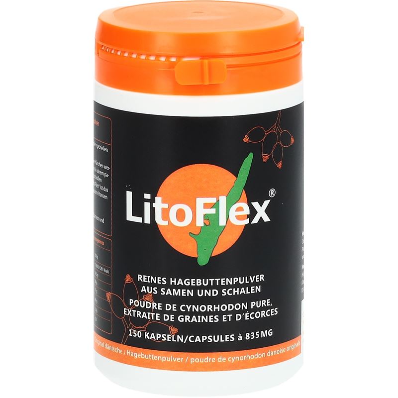 LITOFLEX orig dänisch Hagenbuttenpul Kaps 150 Stk