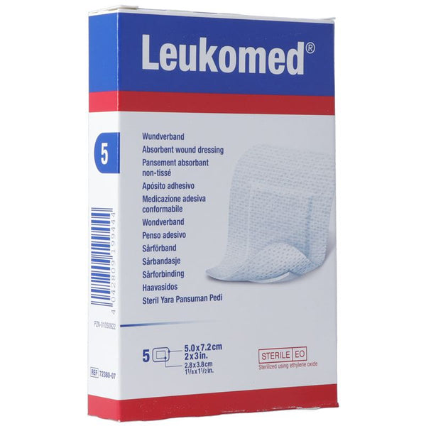 LEUKOMED Wundverband 7.2x5cm 5 Stk