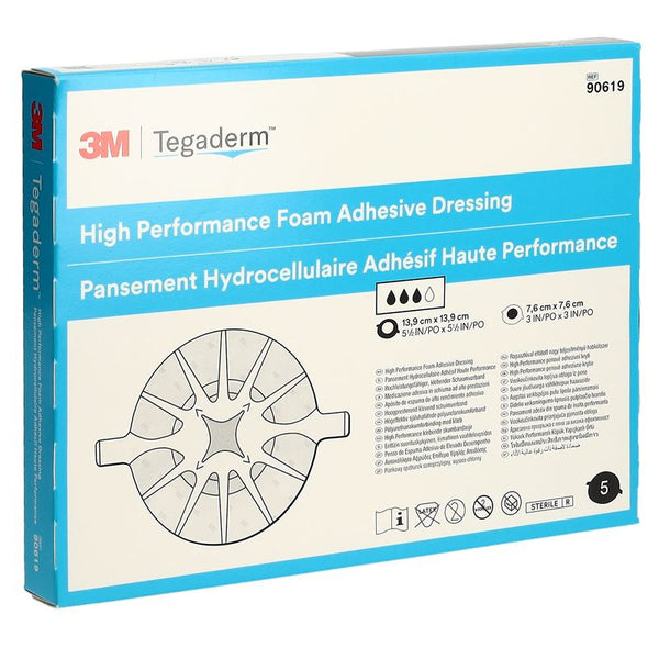 3M TEGADERM FOAM HP Schaumkomp 7.6x7.6cm adh 5 Stk
