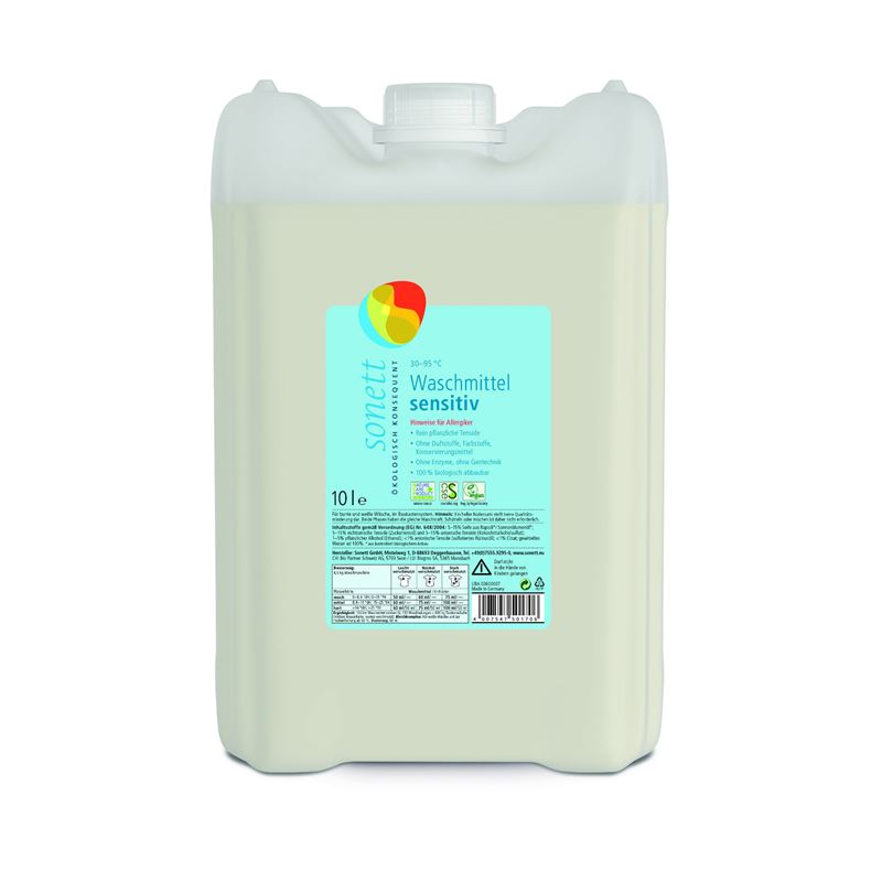 SONETT Waschmittel sensitiv 30° 95°C 10 lt