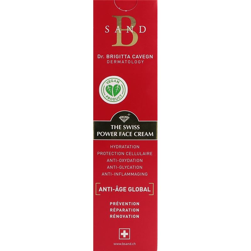 B SAND The Swiss Power Facecream Anti-Aging 40 ml