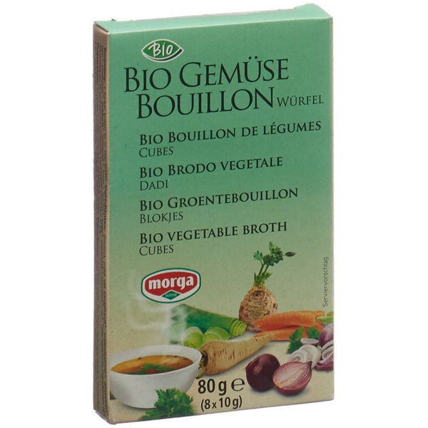 MORGA Gemüse Bouillon Würfel Bio 8 Stk