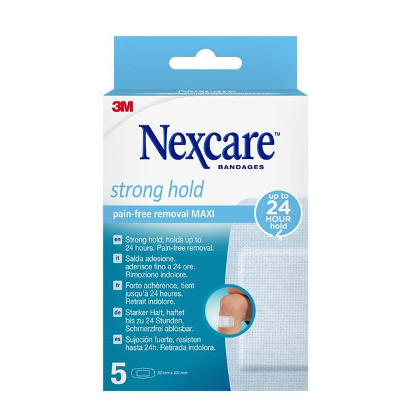 3M NEXCARE Strong Hold Maxi 50x100mm 5 Stk