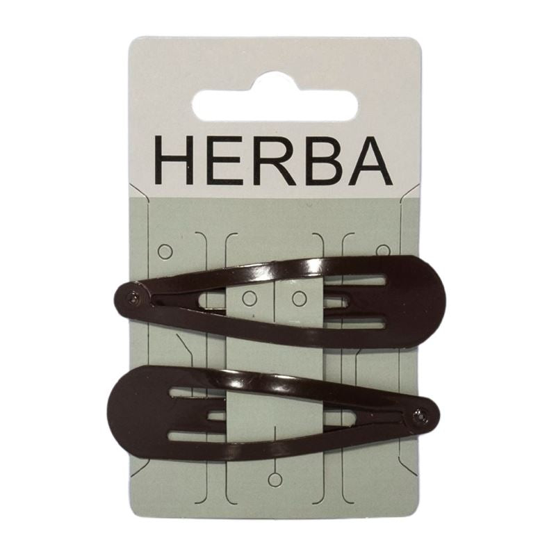 HERBA Clips 6.8cm havanna 2 Stk