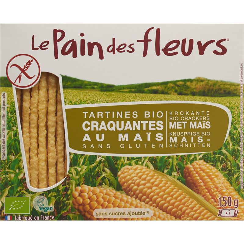 BLUMENBROT Knusp Schnitt Mais Bio glut fr 150 g