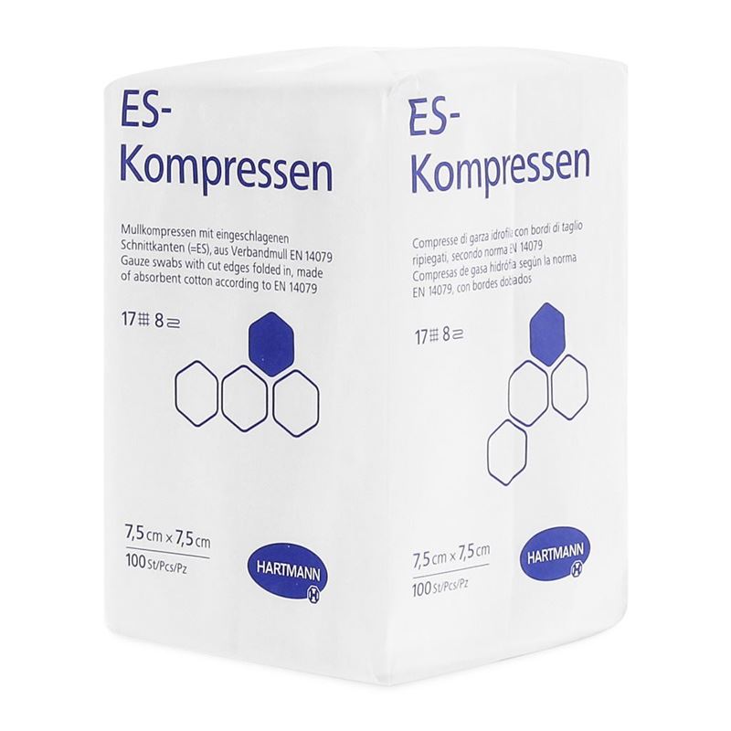 HARTMANN ES-Kompresse 10x20cm 12f unst 100 Stk