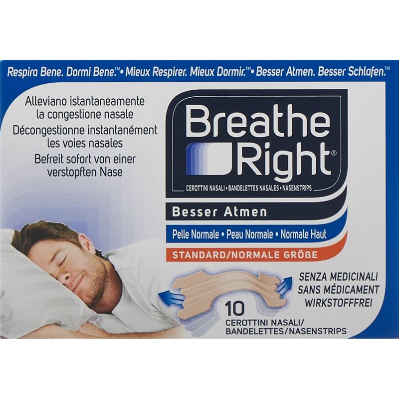 BREATHE RIGHT Nasenpflaster TAN S/M 10 Stk