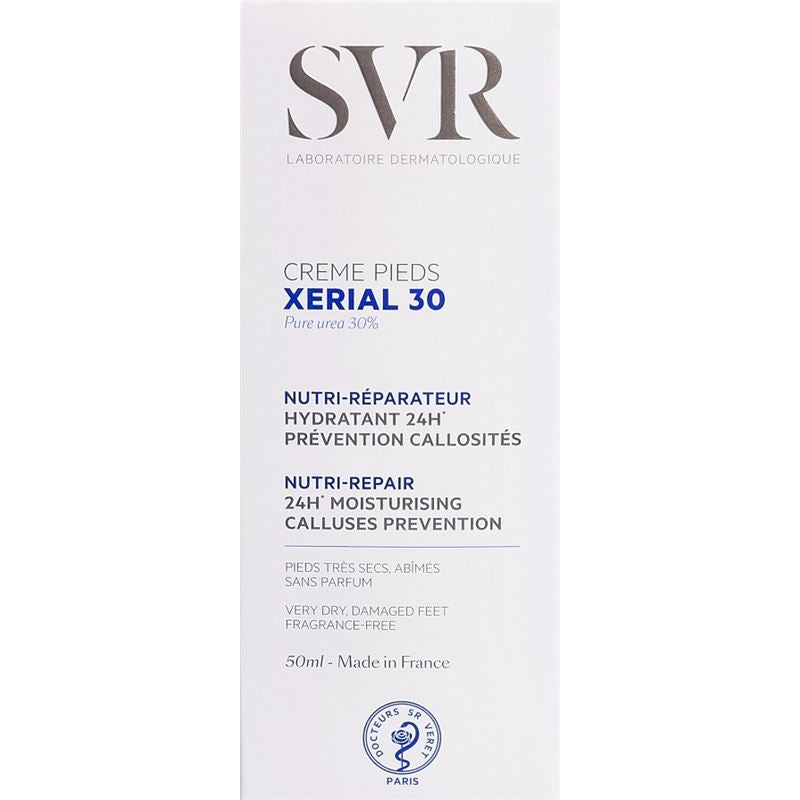 SVR XERIAL 30 Crème Pieds 50 ml