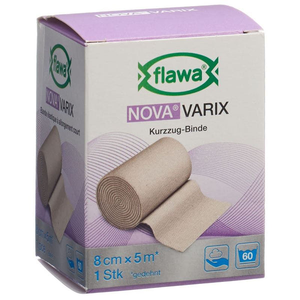 FLAWA NOVA Varix Kurzzugbinde 8cmx5m