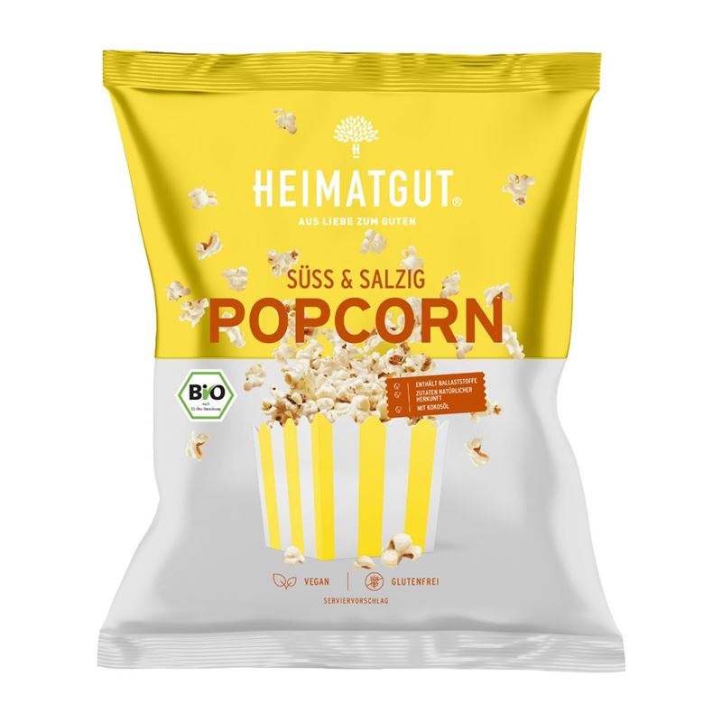 HEIMATGUT Popcorn süss & salzig Bio Btl 90 g