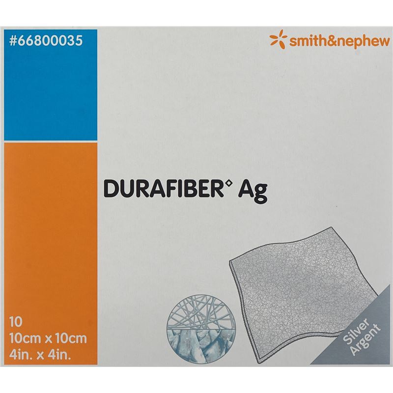 DURAFIBER AG Wundauflage 10x10cm steril 10 Stk