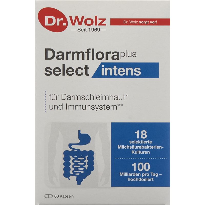 DR. WOLZ Darmflora Plus Select Intens Kaps 80 Stk