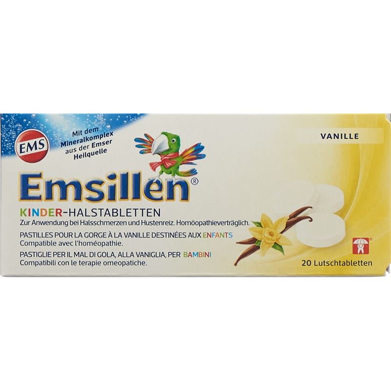 EMSILLEN Kinder-Halstabletten mit Vanille 20 Stk