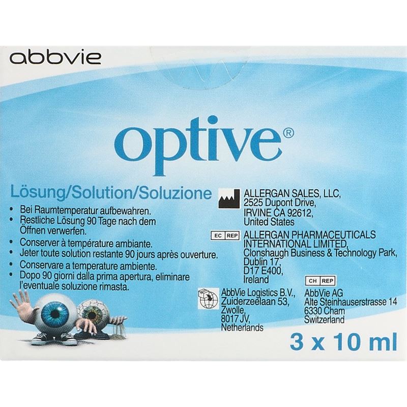 OPTIVE Augen-Pflegetropfen 3 Fl 10 ml